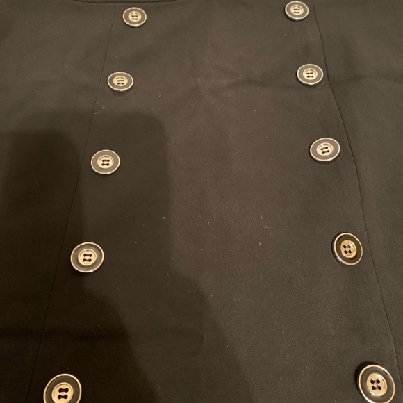 New York & Company Black BUTTON-FRONT PENCIL SKIRT - ESSENTIAL STRETCH M… - Picture 3 of 9